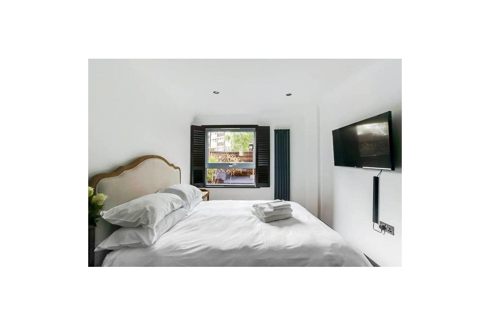 منزل بغرفتي نوم بتصميم جديد مع شرفة كبيرة - 4 ضيوف