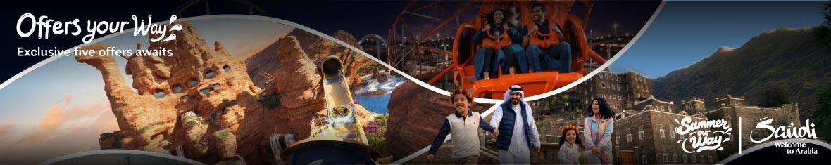 Enjoy 5 exclusive offer to Saudi this summer