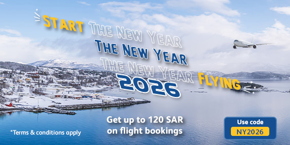Get up to 120 SAR on flight bookings